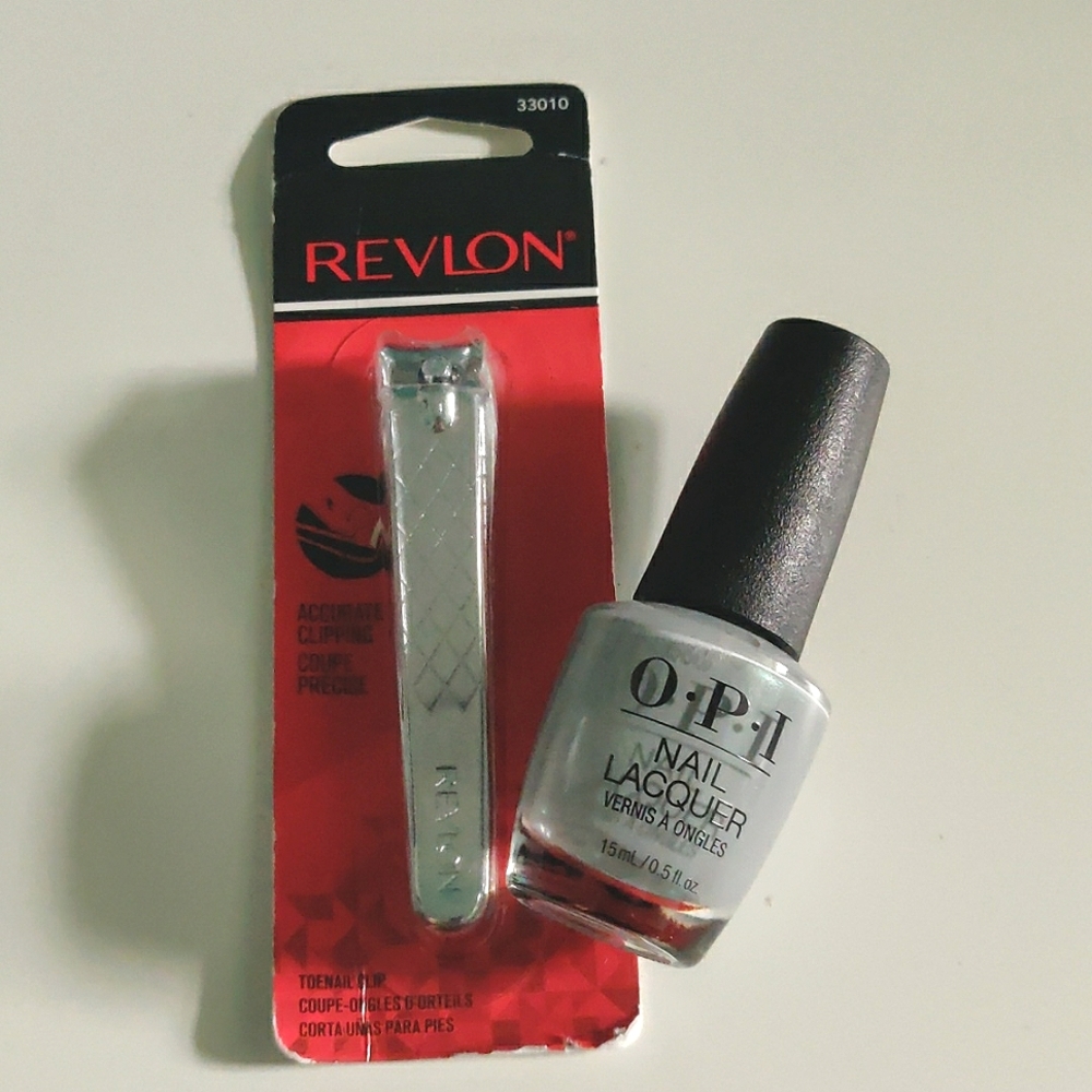 OPI NAIL AND REVLON NAIL CLIPPER